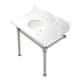 Option Marble White / Polished Nickel