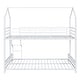 preview thumbnail 10 of 9, Contemporary Design Twin over Full Metal House Bunk Bed, Safety and Convenience, Stability and Durability, Space-saving, White