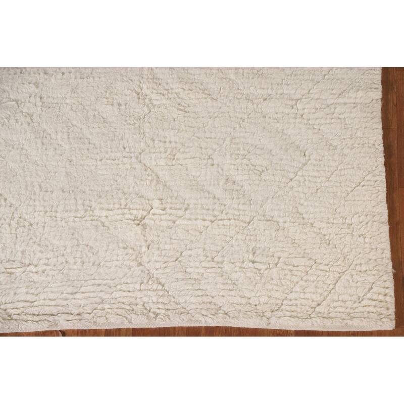 Earth Tone Moroccan Oriental Area Rug Handmade Wool Carpet - 5'2"x 7'6"