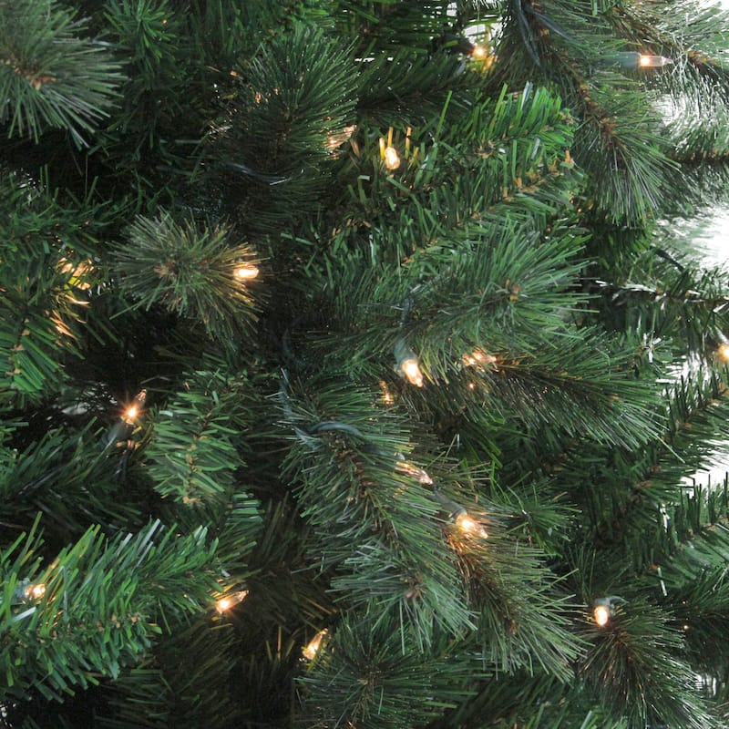 7.5' Medium Mixed Scotch Pine Artificial Christmas Tree - Clear Lights - 7.5 Foot