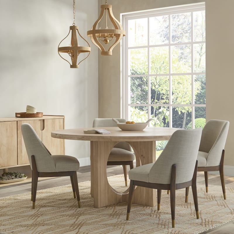 Classic Home Laguna Mango Wood Round Dining Table - Natural