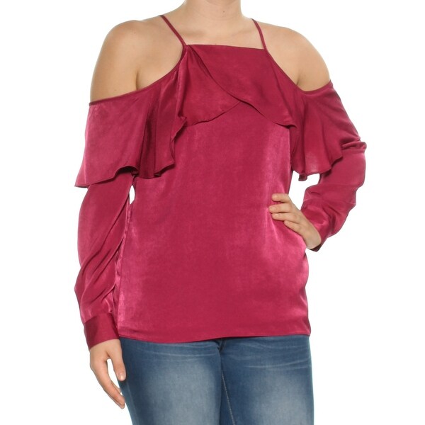 burgundy evening top