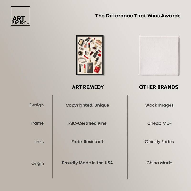 Luxury Makeup Collection Canvas by Art Remedy