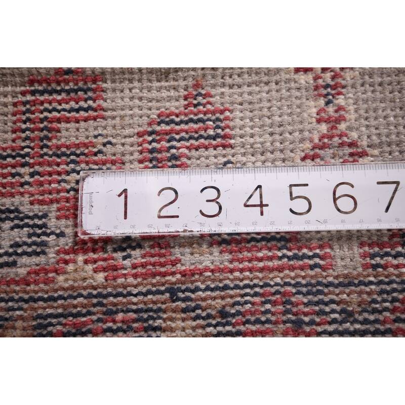 Geometric Viss Oriental Runner Rug Handmade Wool Carpet - 2'6"x 10'0"