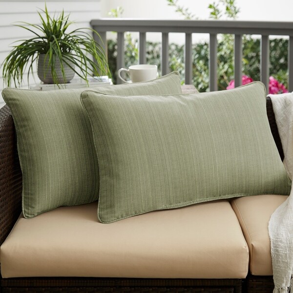 Green sunbrella 2025 pillows