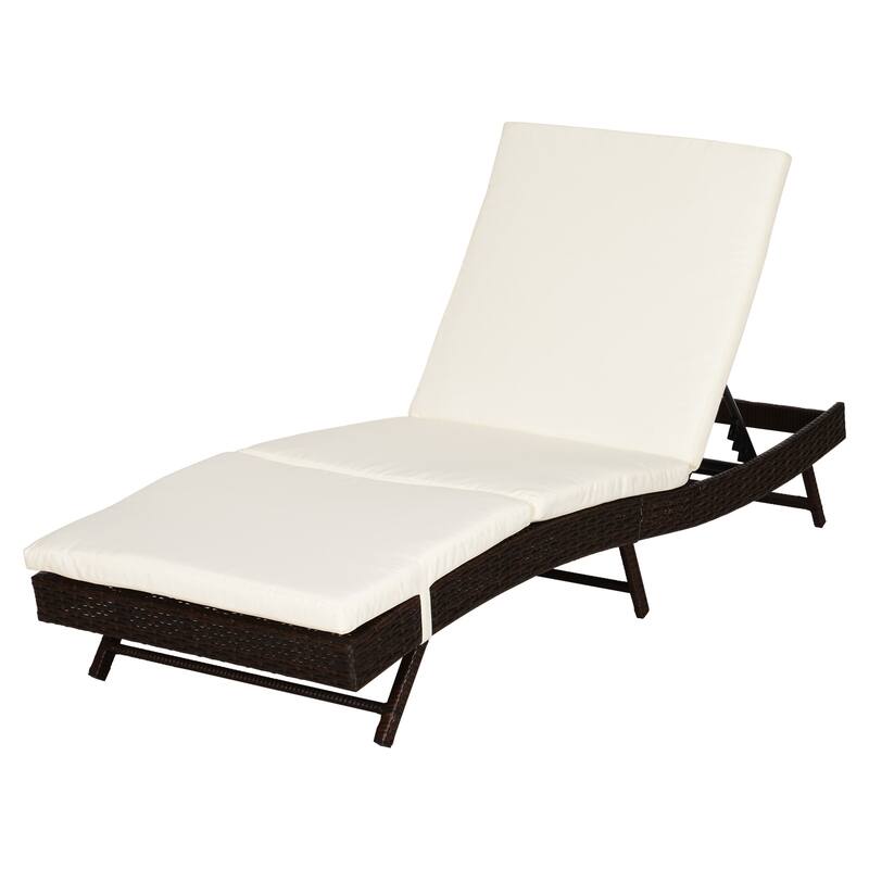 GDFStudio - Lucian Modern Outdoor Chaise Lounge with Adjustable Recline and Full-Body Poolside Comfort - Chaise Lounge