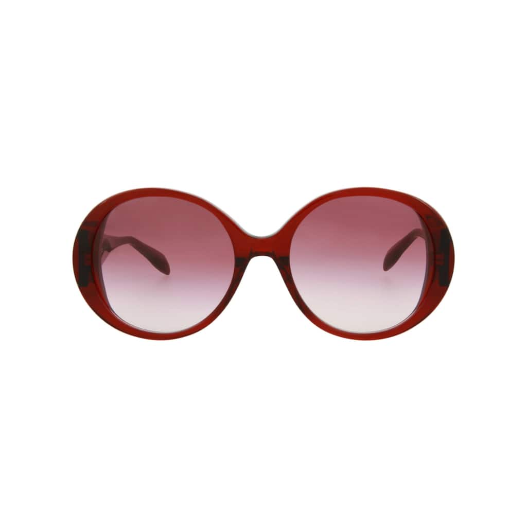 Alexander McQueen Round-Frame Acetate Sunglasses