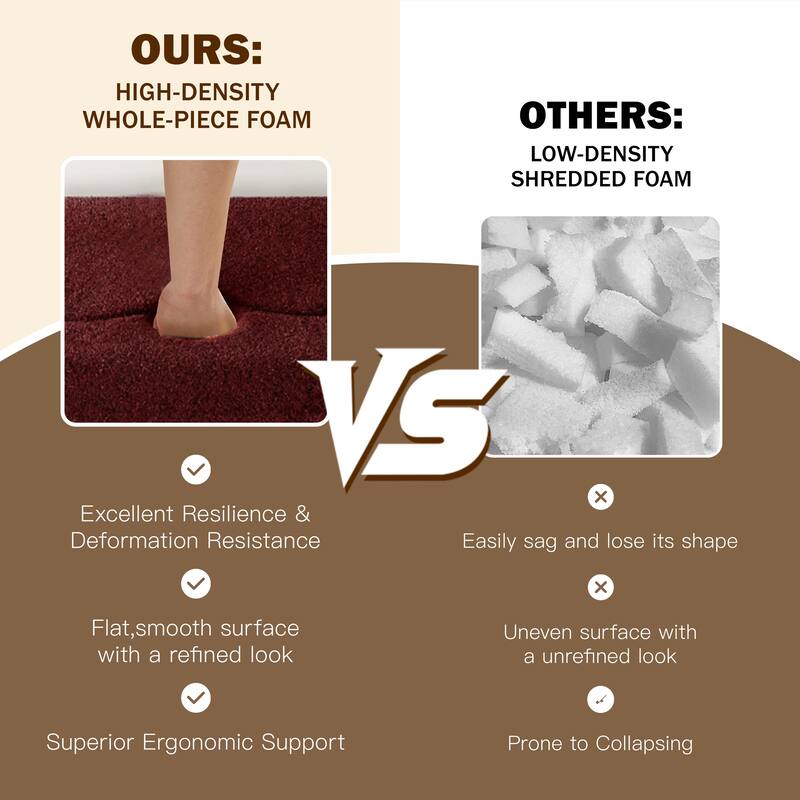 Modern 78.7" Floor Sofa With 2 Pillows For Small Pace Living Room, Convertible Sleeper Sofa Bed