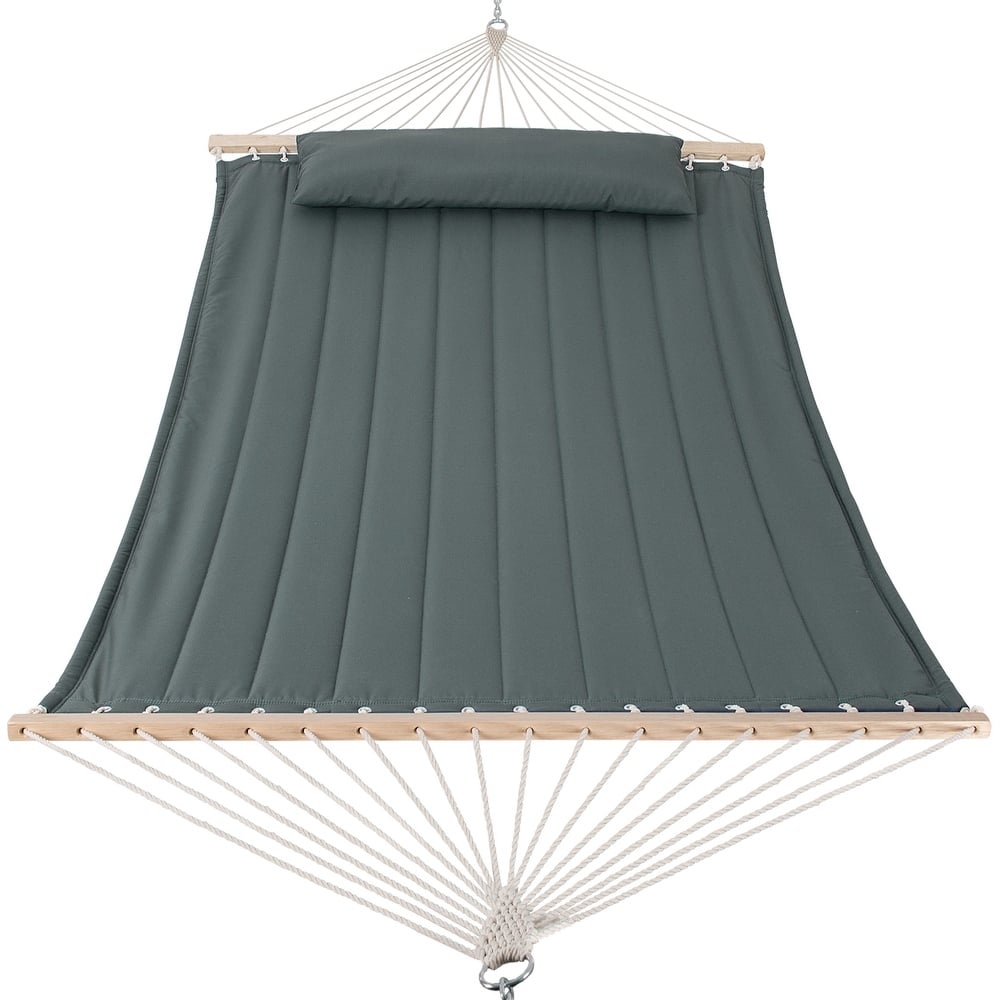 Outdoor Portable 2 Person Hammock with Spreader Bar - 78.7*55.1