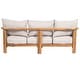 preview thumbnail 6 of 17, Christopher Knight Home - Outdoor Acacia Wood 3-Seater Sofa with Cushions