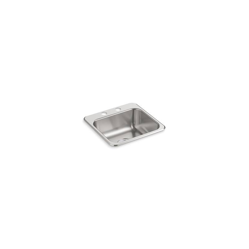 Sterling Top-Mount Single-Basin Bar Sink, 15" x 15" x 5-1/2" (B153-2)