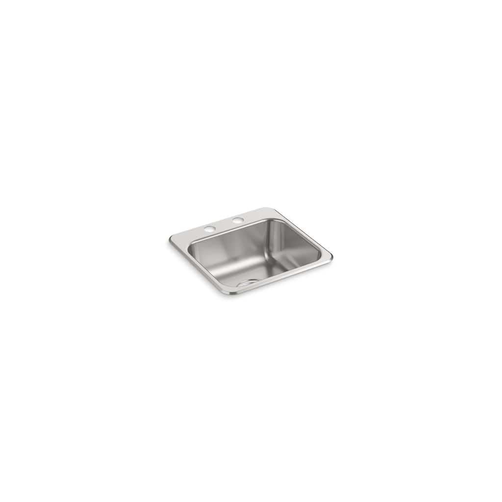 Sterling Top-Mount Single-Basin Bar Sink, 15" x 15" x 5-1/2" (B153-2)