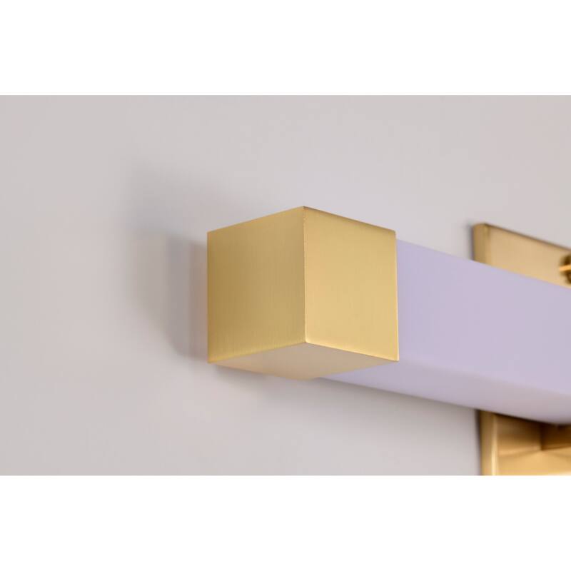 Brightwyn 16 Inch LED Vanity Brushed Brass Finish - Brushed Brass