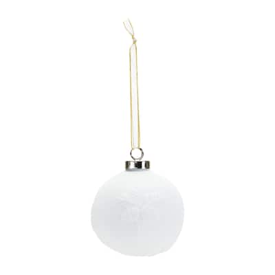 Porcelain Pine Cone Ball Ornament (Set of 6) - 3.5 x 3.5 x 4