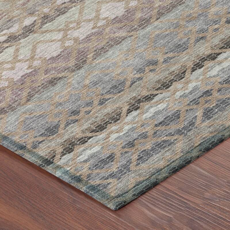 Machine Washable Indoor/ Outdoor Cabo Stripe Chantille Rug