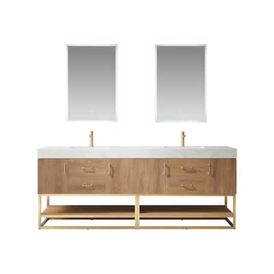 Miseno MV789084 Alistair 84" Free Standing Double Basin Vanity Set