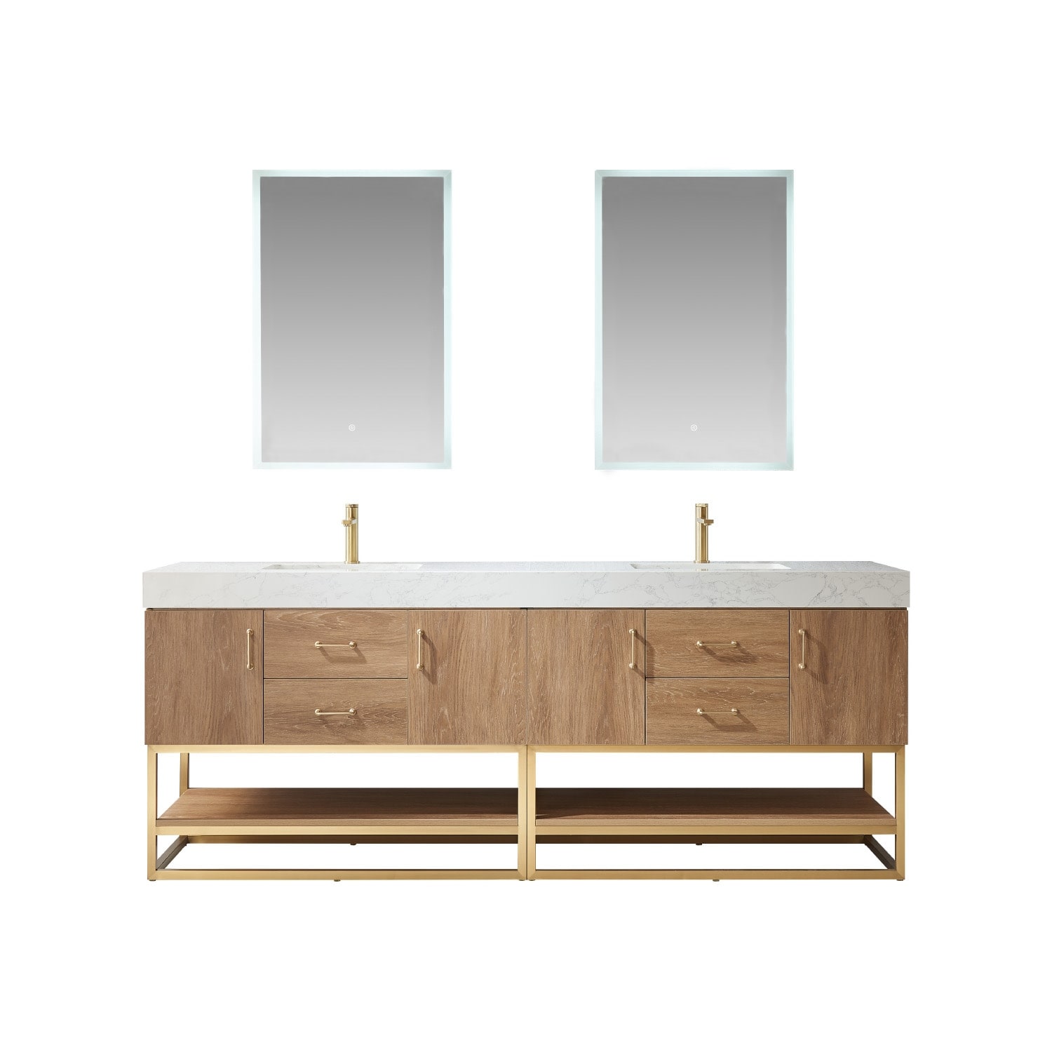 Miseno MV789084 Alistair 84" Free Standing Double Basin Vanity Set