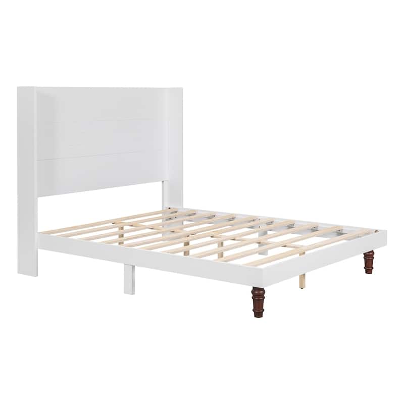 Upholstered 54 "High Headboard Platform Bed Comfort Bed Frame