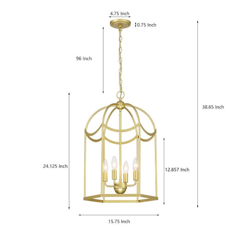 Acroma Dimmable Geometric Lantern Drum Chandeliers