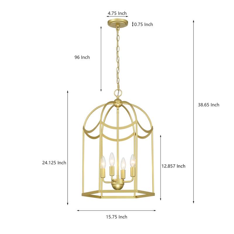 Acroma Dimmable Geometric Lantern Drum Chandeliers