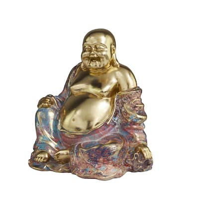 Resin Buddha Decorative Sculpture - Multi Colored - Roche River Decor