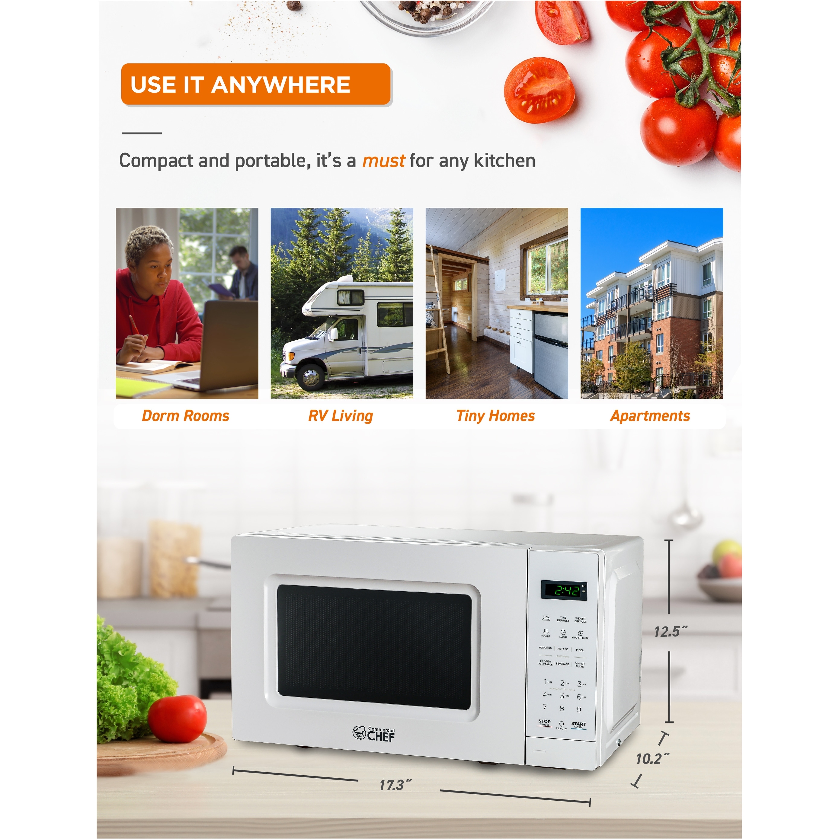 bed bath and beyond microwave ovens countertop