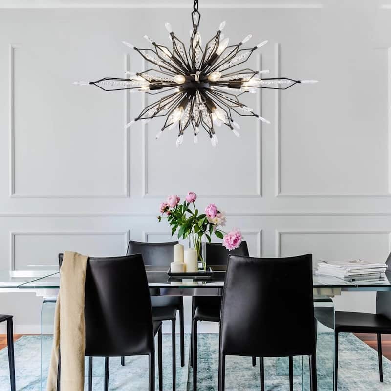 Orbital 12-Light Kitchen Island Pendant Sputnik Chandelier - N/A