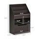 preview thumbnail 7 of 8, Kids Bookcase Multi-Shelf Rack Organizer with Storage Drawer for Books, Playroom, Brown