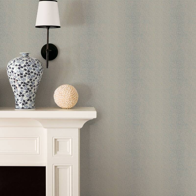 Galerie Wallcoverings Nordic Elements Embossed Weave Texture Non-woven Metallic Wallpaper Roll