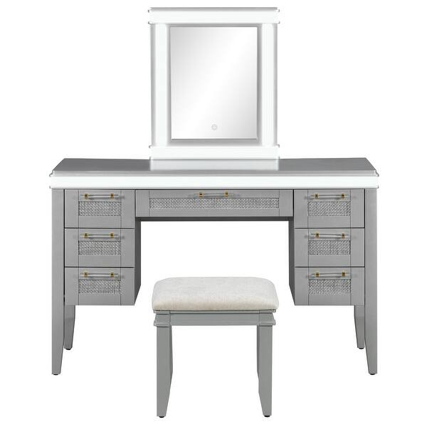 small grey dressing table Clermont Light Grey Dressing Table – Duck Barn Interiors