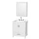 Option White / White Quartz Top / Brushed Chrome Hardware
