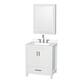 Option White / White Quartz Top / Brushed Chrome Hardware