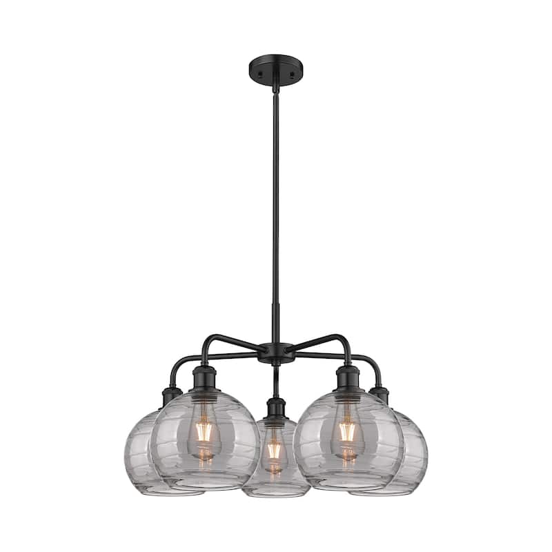 Innovations Lighting 516-5CR 15 26 Athens Deco Swirl Chandelier Athens