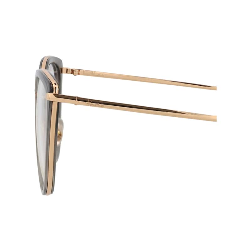 Pomellato Cat Eye-Frame Acetate Optical Frames, Transparent Lens, Shiny Dark Grey Frame