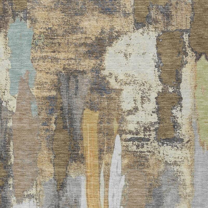 HomeRoots Abstract Transitional Rectangle Outdoor Rug