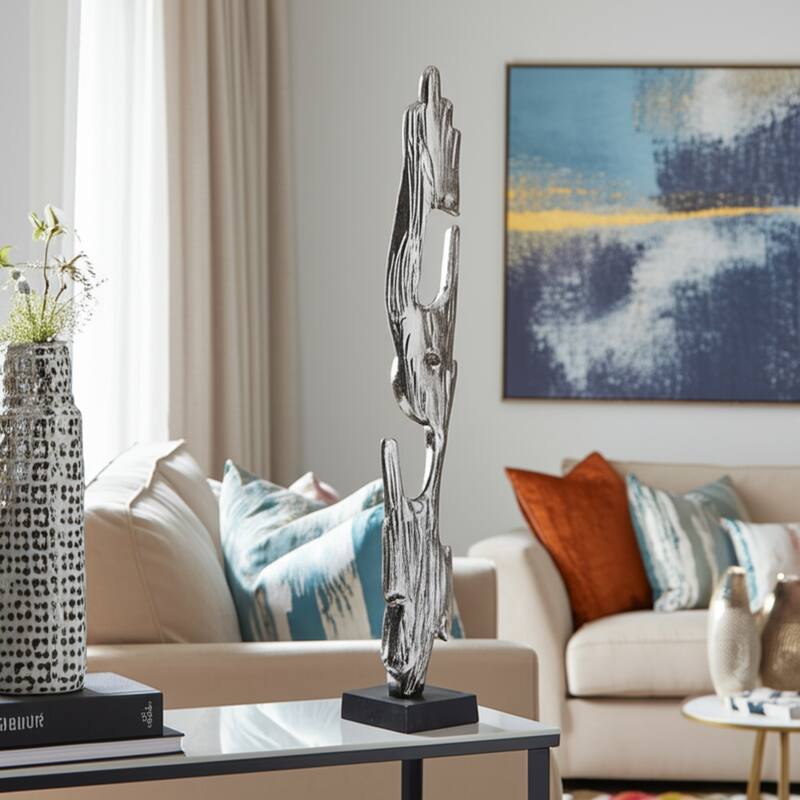 Metal Acrylic Sculpture Post Modern Decorative Figurine for Home Decor