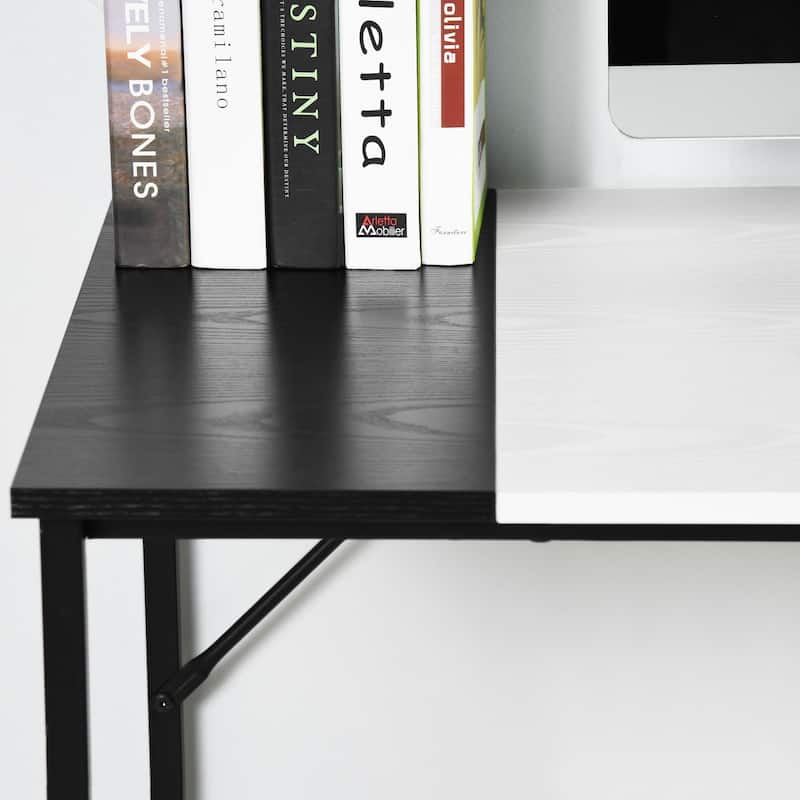 HomyLin Writing Table Home Office Desk Computer Desk for Study Working