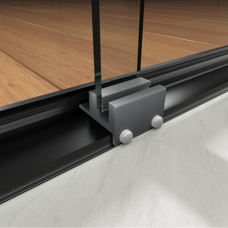 i-Homare 56-60 in. W x 72 in. H Semi-Frameless Bypass Sliding Shower Door