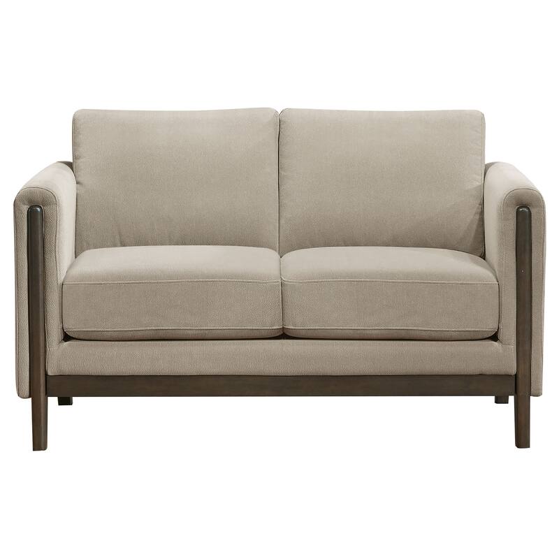 Islington Upholstered Panel Arm Sofa Set Taupe - N/A