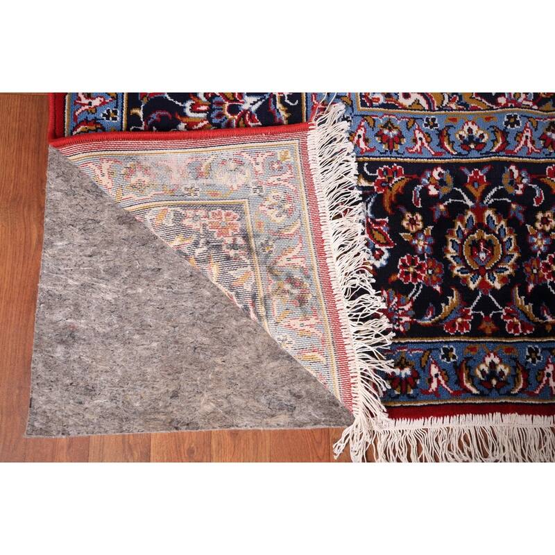 Traditional Red Kashan Turkish Rug Machine Made Home Decor Carpet - 9'8" x 12'6"