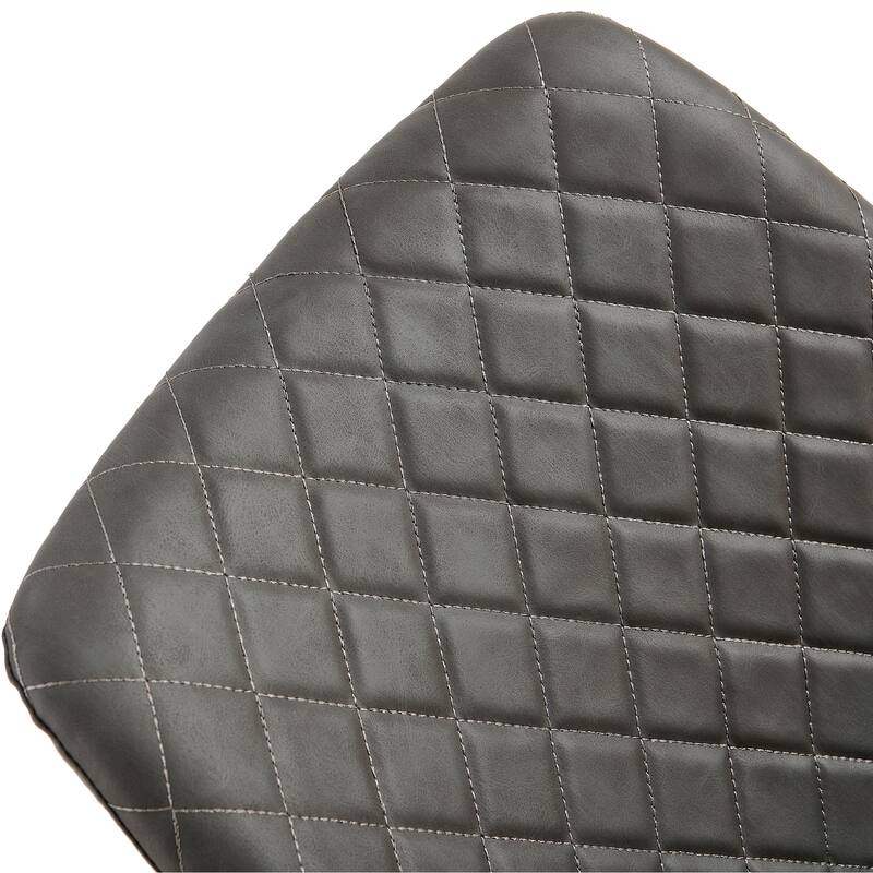 Mid-Century Modern Dining Chairs with Upholstered Seats and High Backs, for Kitchens and Living Rooms, 4-Piece Set, Dark Gray