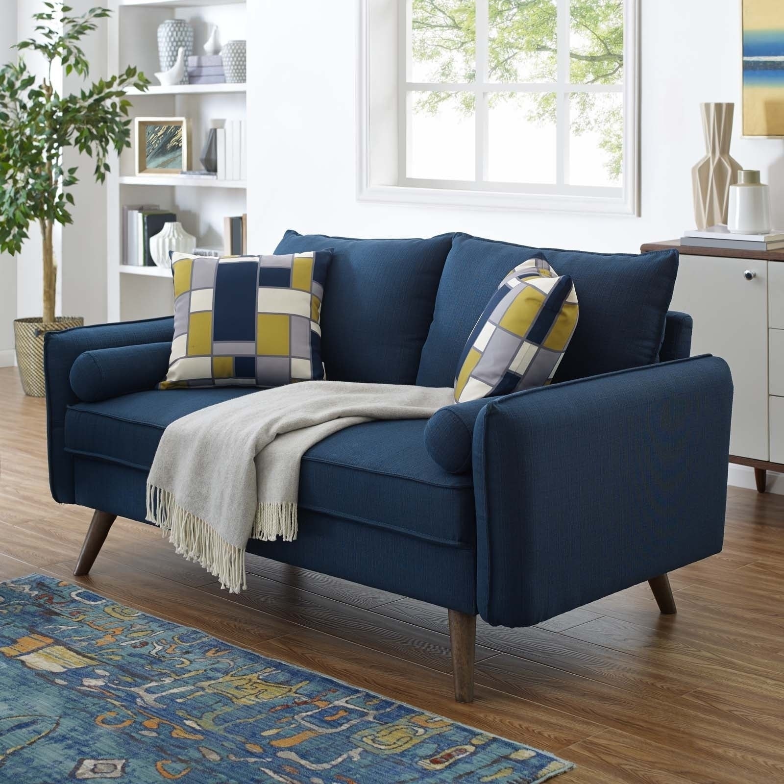 Carson Carrington Hedeby Upholstered Fabric Loveseat