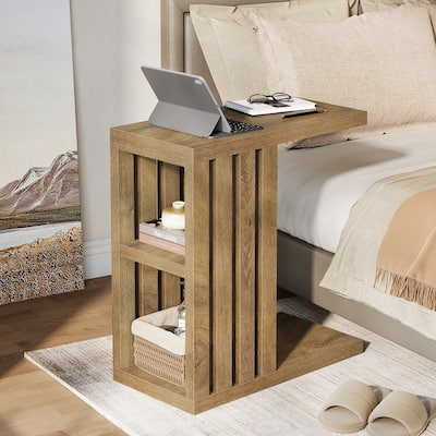 C Shaped End Table