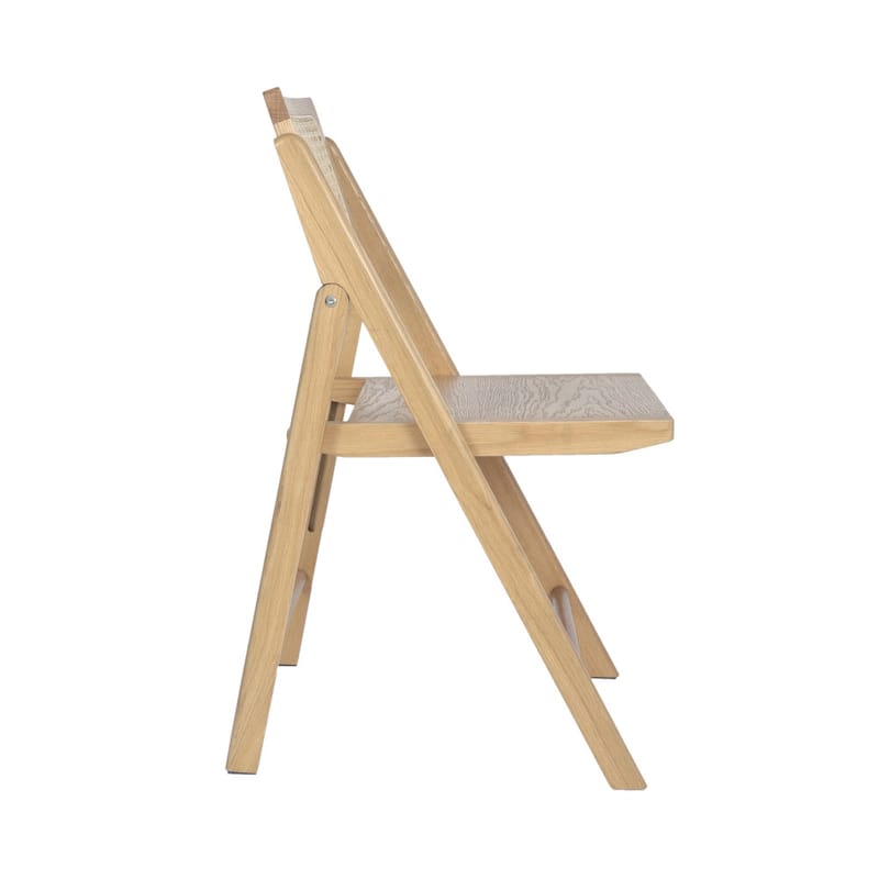 Folding Armless Cane Rattan Chairs with Breathable Woven Backrests - 2 Pack