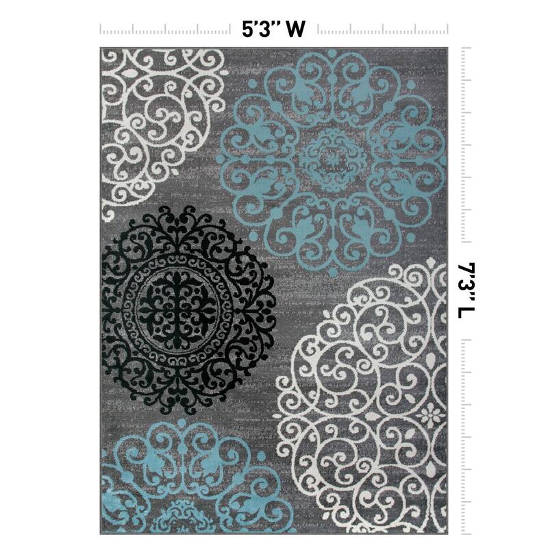 World Rug Gallery Floral Area Rug