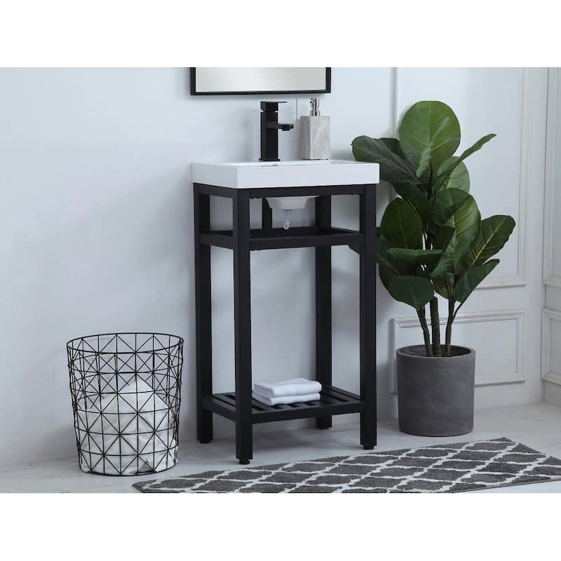 Elegant Lighting VF14018 Raya 18" Specialty Cast Iron Console Bathroom