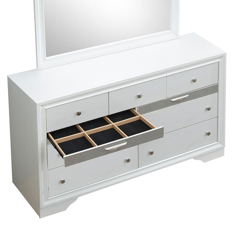 Madrid 9-Drawer 63 in. W Dresser