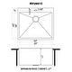 preview thumbnail 10 of 8, Ruvati Topmount Laundry Utility Sink 25" x 22" x 12" Tight Radius Deep 16 Gauge Stainless Steel - RVU6015 - Silver