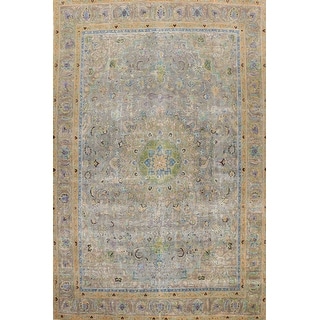 Floral Traditional Kashmar Persian Living Room Area Rug Wool Handmade ...