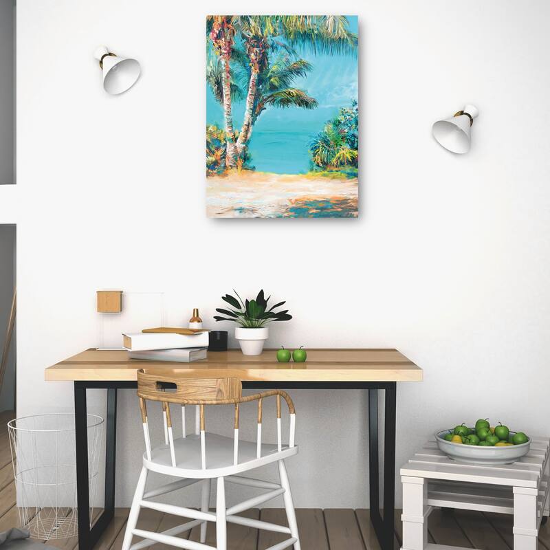 Tropical Teal By Studio Arts Canvas Art Print